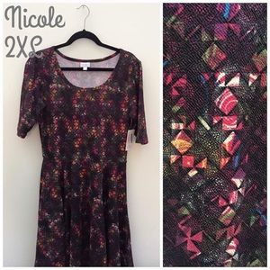 2XL LuLaRoe Nicole Dress New